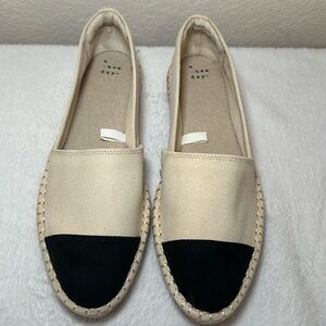 Never worn Two tone flat espadrilles